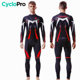 Tenue cycliste hiver Rouge - Confort+ tenue de cyclisme hiver CycloPro 