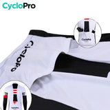 Tenue cycliste hiver Noire et Blanche - Pro+ tenue de cyclisme hiver CycloPro 