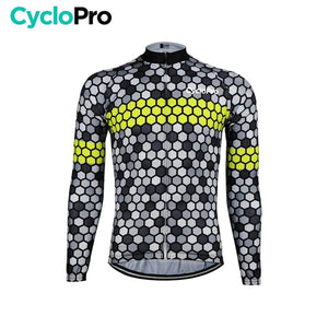 MAILLOT LONG DE CYCLISME JAUNE - HIVER - ATMOSPHERE+