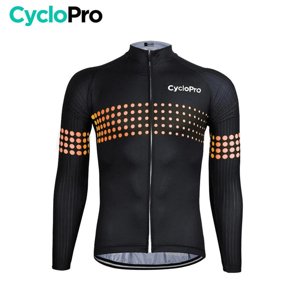 MAILLOT LONG DE CYCLISME ORANGE - AUTOMNE - LIBERTY+