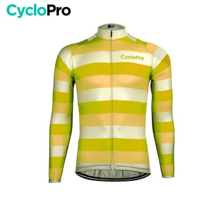 MAILLOT LONG DE CYCLISME JAUNE - AUTOMNE - ÉVASION+