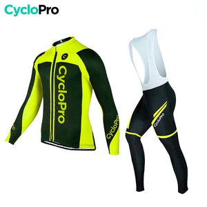 Tenue cycliste hiver jaune - Flash+