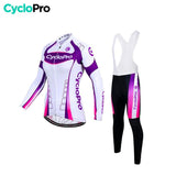 Tenue Vélo Hiver Violet - Confort+