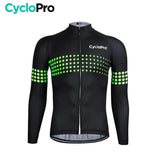 MAILLOT LONG DE CYCLISME VERT - AUTOMNE - LIBERTY+