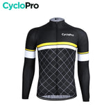 MAILLOT LONG DE CYCLISME JAUNE - HIVER - ROAD+