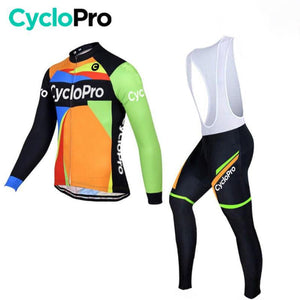 Tenue cycliste hiver multi-couleurs - Mosaïque+