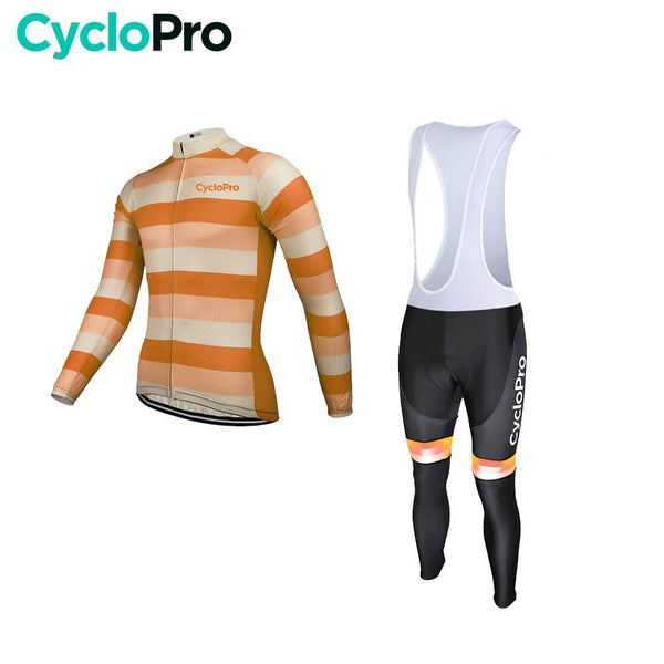 Tenue cycliste automne Orange Homme - Evasion+