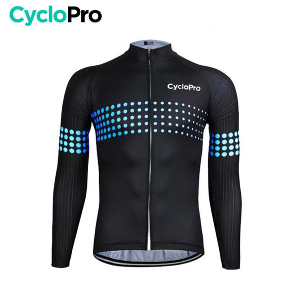 MAILLOT LONG DE CYCLISME BLEU - AUTOMNE - LIBERTY+