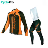 Tenue cycliste hiver orange - Flash+