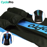 Tenue cycliste hiver bleue - Flash+ tenue de cyclisme hiver CycloPro 