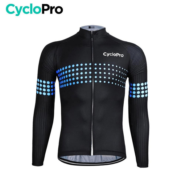 MAILLOT LONG DE CYCLISME BLEU - HIVER - LIBERTY+