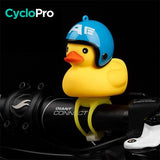 Cloche lumineuse en forme de petit canard jaune pour vélo enfant cloche de bicyclette enfant CycloPro 