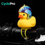 Cloche lumineuse en forme de petit canard jaune pour vélo enfant cloche de bicyclette enfant CycloPro Cosmos 