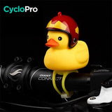 Cloche lumineuse en forme de petit canard jaune pour vélo enfant cloche de bicyclette enfant CycloPro Flash 