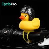 Cloche lumineuse en forme de petit canard jaune pour vélo enfant cloche de bicyclette enfant CycloPro Fleurs 