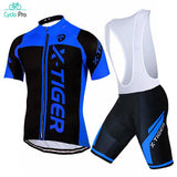 Tenue De Cycliste Route Jaune - Flash+ Tenue de cyclisme été CycloPro Bleu / noir 3XL 