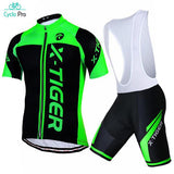 Tenue De Cycliste Route Jaune - Flash+ Tenue de cyclisme été CycloPro Vert / noir 3XL 