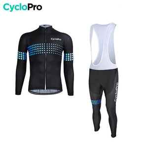 Tenue cycliste hiver Bleue - Liberty+