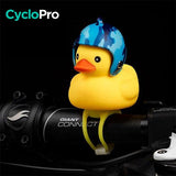 Cloche lumineuse en forme de petit canard jaune pour vélo enfant cloche de bicyclette enfant CycloPro Bleu-noir 