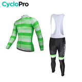 Tenue cycliste automne Verte Homme - Evasion+