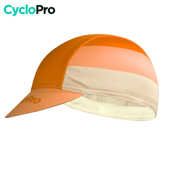 Casquette Orange- Évasion+ Casquette cyclisme CycloPro 