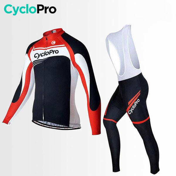 Tenue cycliste hiver rouge - Racing+