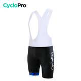 Cuissard pour VTT et Cyclisme - Liberty+ Cuissard court pour homme CycloPro Noir et bleu Avec S