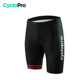 Cuissard pour VTT et Cyclisme - Liberty+ Cuissard court pour homme CycloPro Noir et rouge Sans M