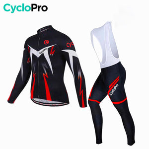 Tenue cycliste hiver Rouge - Confort+