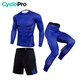 Ensemble running complet - Perform+ Ensemble running CycloPro Ensemble bleu S 