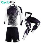 Ensemble running complet - Perform+ Ensemble running CycloPro Ensemble Noir/blanc S 