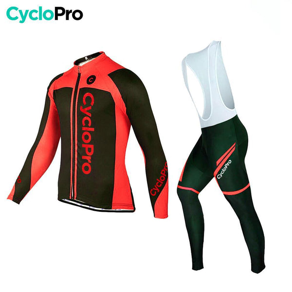 Tenue cycliste hiver rouge - Flash+