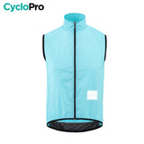 Gilet Coupe-vent - Light & Protect gilet coupe-vent CycloPro Bleu Ciel XS 