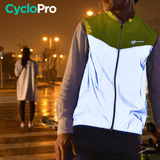 Gilet de pluie et coupe-vent pour vélo - Security+ Gilet coupe-vent homme CycloPro 