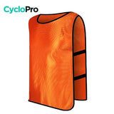 Gilet cyliste sans manche pour enfant Gilet cycliste sans manche enfant CycloPro Orange 