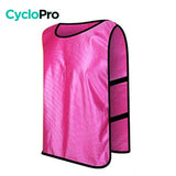 Gilet cyliste sans manche pour enfant Gilet cycliste sans manche enfant CycloPro Rose 