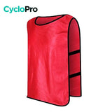 Gilet cyliste sans manche pour enfant Gilet cycliste sans manche enfant CycloPro Rouge 