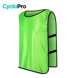 Gilet cyliste sans manche pour enfant Gilet cycliste sans manche enfant CycloPro Vert Citron 