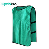 Gilet cyliste sans manche pour enfant Gilet cycliste sans manche enfant CycloPro Vert 