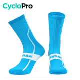 Chaussettes hautes pour cycliste Chaussettes montantes CycloPro Bleu 