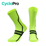 Chaussettes hautes pour cycliste Chaussettes montantes CycloPro Jaune 