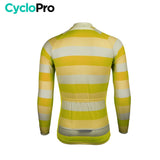 MAILLOT LONG DE CYCLISME JAUNE - HIVER - ÉVASION+ Maillot thermique homme Cyclo Pro 