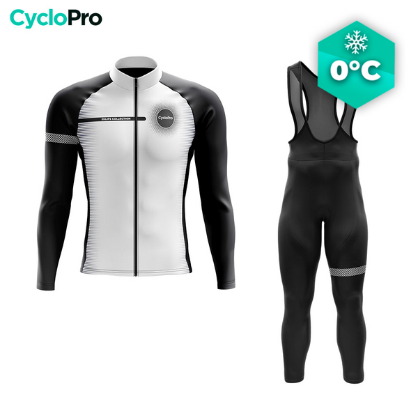 Tenue cycliste hiver Blanche - Eklïps