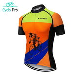 Tenue De Cycliste Route Orange - Vitessemax+ Tenue de cyclisme été CycloPro 