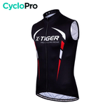 Maillot Cyclisme sans manches Noir et Rouge - Dynamo maillot sans manches CycloPro Noir et Rouge XS 