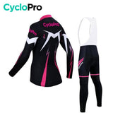 Tenue Vélo Hiver Rose - Confort+ tenue thermique femme CycloPro 