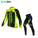 Tenue cycliste hiver jaune - Flash+