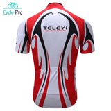 Maillot Cyclisme Rouge et Noir - Aero+ Maillot court cyclisme CycloPro 