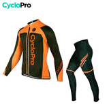 Tenue cycliste hiver orange - Flash+