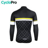 MAILLOT LONG DE CYCLISME JAUNE - HIVER - ROAD+ Maillot thermique homme Cyclo Pro 